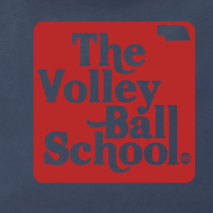 Bbbprinting The Volleyball School Nebraska Zip Tote Bag