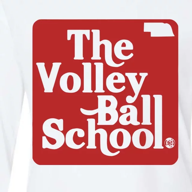 Bbbprinting The Volleyball School Nebraska Womens Cotton Relaxed Long Sleeve T-Shirt