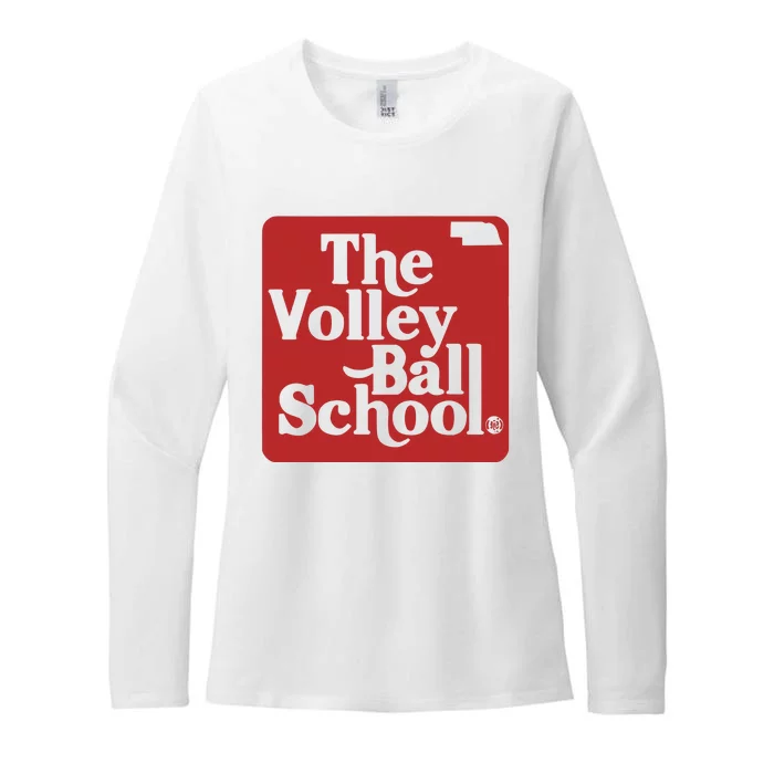 Bbbprinting The Volleyball School Nebraska Womens CVC Long Sleeve Shirt