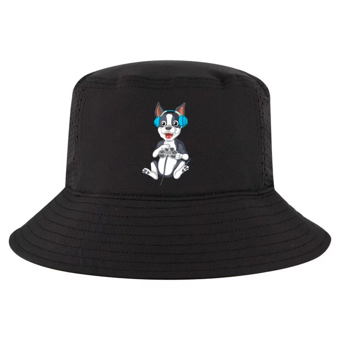 Boston Terrier Video Gamer Cool Comfort Performance Bucket Hat