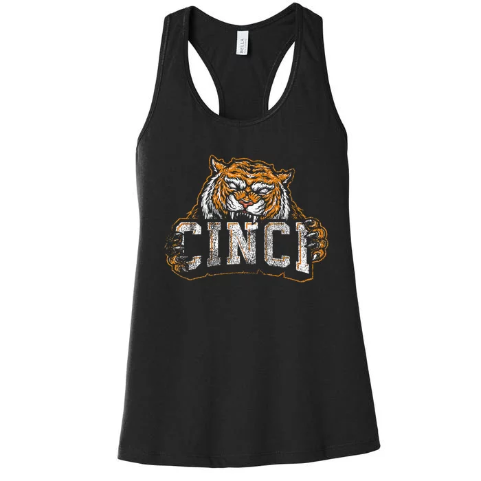 Bengal Tiger Vintage Women's Racerback Tank