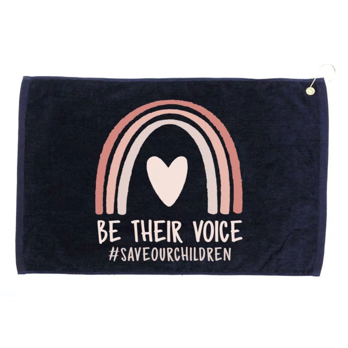 Be Their Voice Save Our End Of Hu Trafficking Gift Grommeted Golf Towel