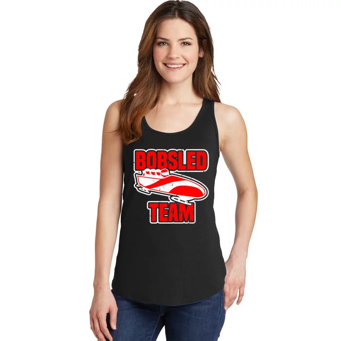 Bobsled Team Winter Sport Lover Bobsleigh Speed Fanatic Premium Ladies Essential Tank