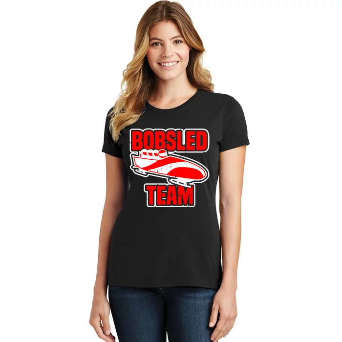 Bobsled Team Winter Sport Lover Bobsleigh Speed Fanatic Premium Women's T-Shirt