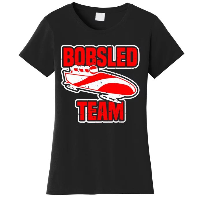 Bobsled Team Winter Sport Lover Bobsleigh Speed Fanatic Premium Women's T-Shirt