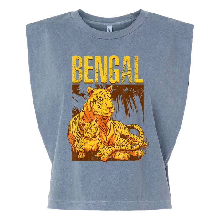 Bengal Tiger Wild Bengal Tiger Garment-Dyed Women's Muscle Tee