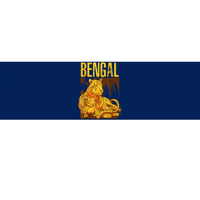 Bengal Tiger Wild Bengal Tiger Bumper Sticker