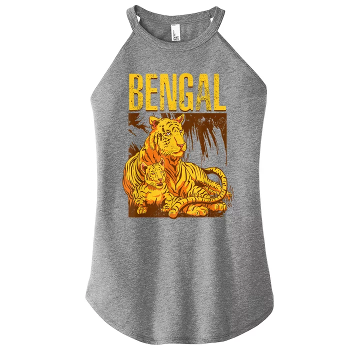 Bengal Tiger Wild Bengal Tiger Women’s Perfect Tri Rocker Tank