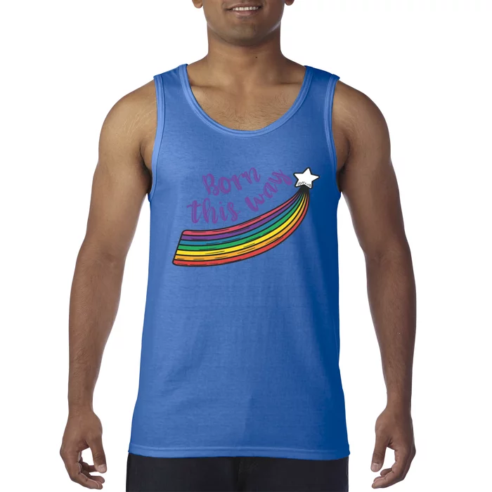 Born This Way Lgbt+ Rainbow Gayfriendly Gift Tank Top