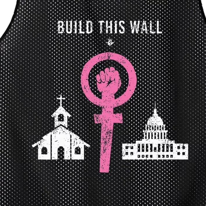 Build This Wall Separate Church And State Mesh Reversible Basketball Jersey Tank