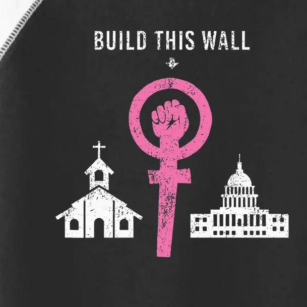 Build This Wall Separate Church And State Toddler Fine Jersey T-Shirt