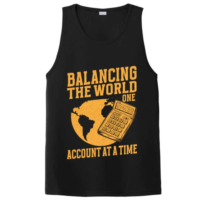 Balancing The World One Account At A Time Banker Gift Performance Tank