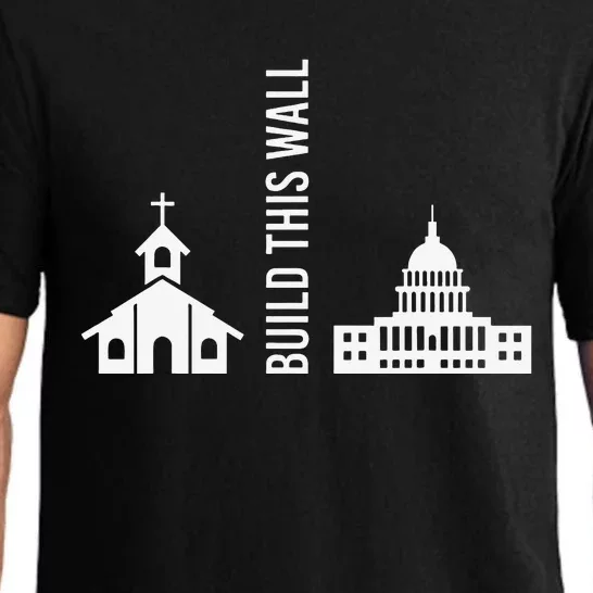 Build This Wall Ironic Separate Church and State Pajama Set