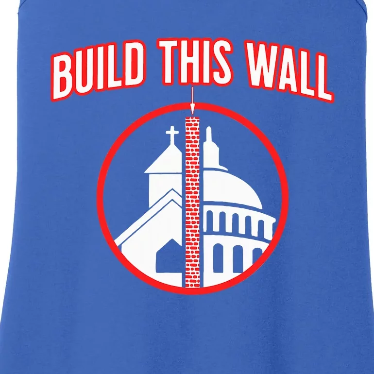 Build This Wall Separation Of Church And State Ladies Essential Tank