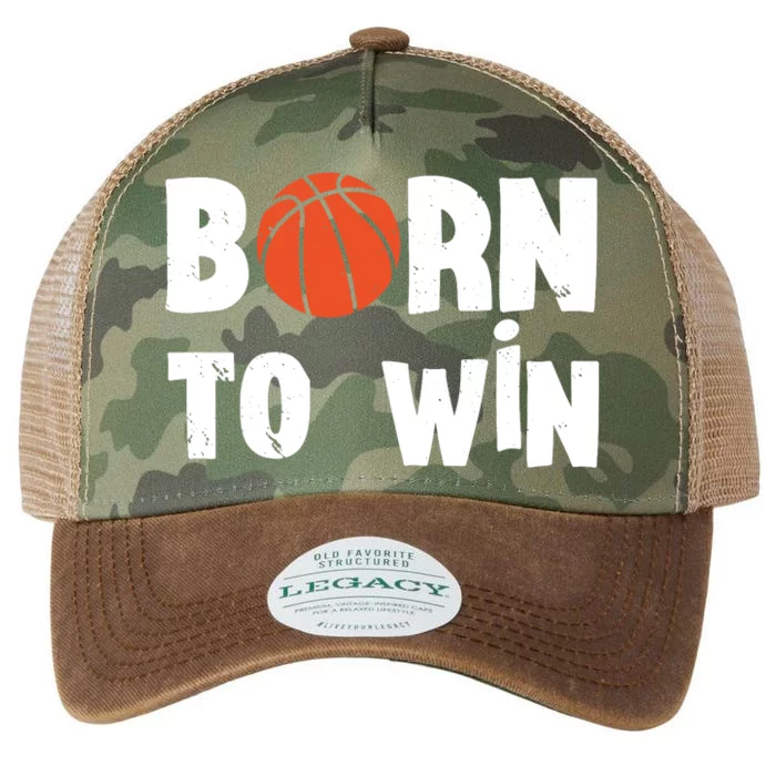 Born To Win Basketball Bball Baller Playing Basketball Legacy Tie Dye Trucker Hat