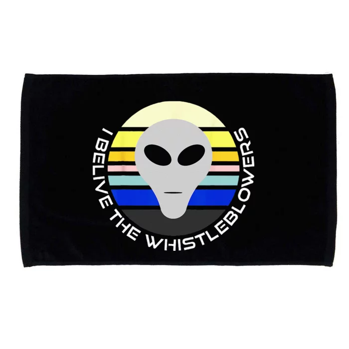 Believe The Whistleblowers Retro Vintage Style Alien Design Microfiber Hand Towel