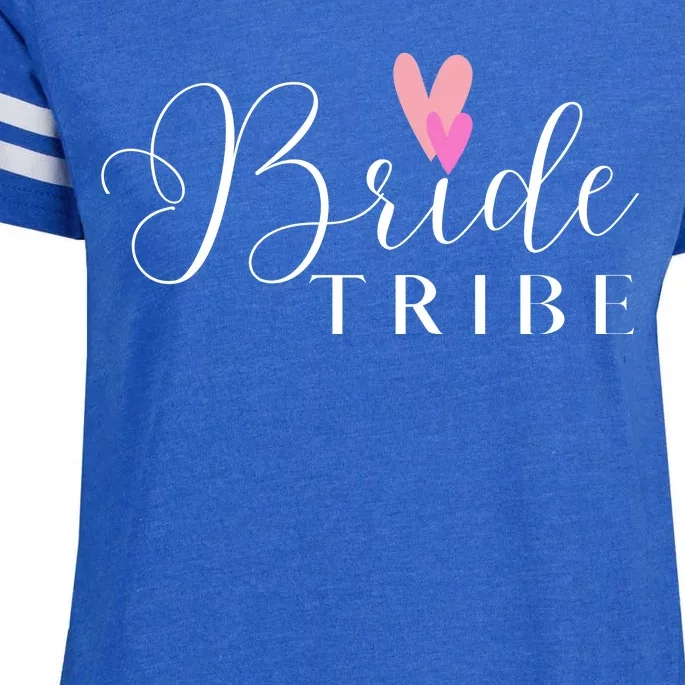 Bride Tribe Wedding Bridal Party Enza Ladies Jersey Football T-Shirt