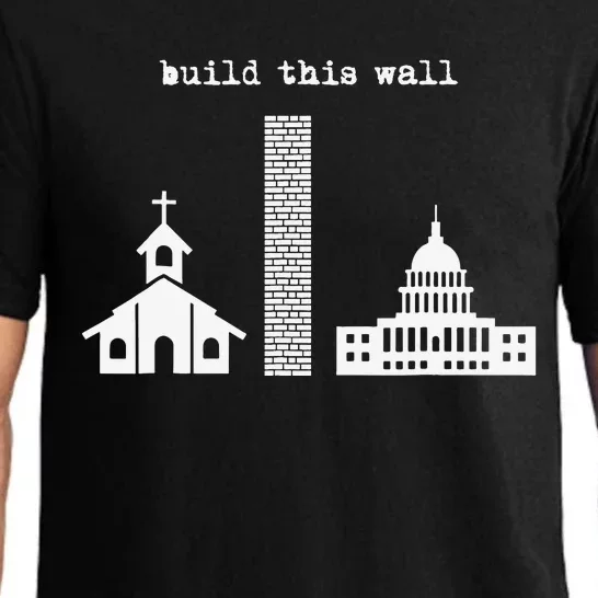 Build This Wall Ironic Separate Church and State Pajama Set