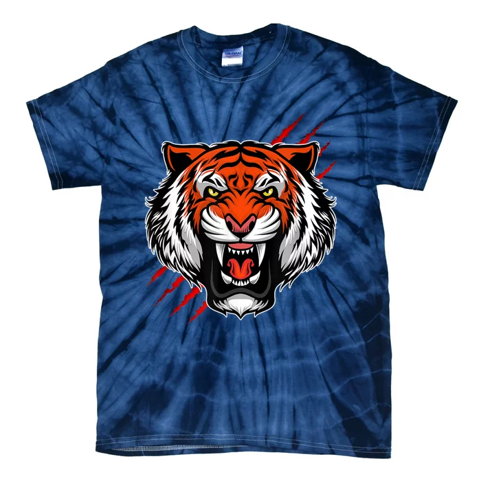 Bengal Tiger Wildlife Big Cat Tie-Dye T-Shirt