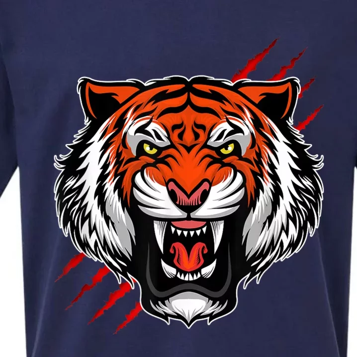 Bengal Tiger Wildlife Big Cat Sueded Cloud Jersey T-Shirt