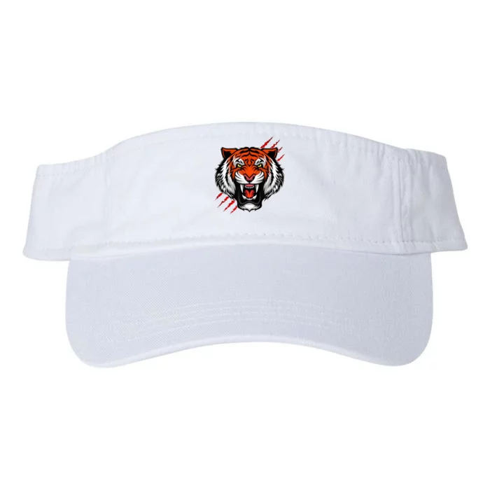 Bengal Tiger Wildlife Big Cat Valucap Bio-Washed Visor