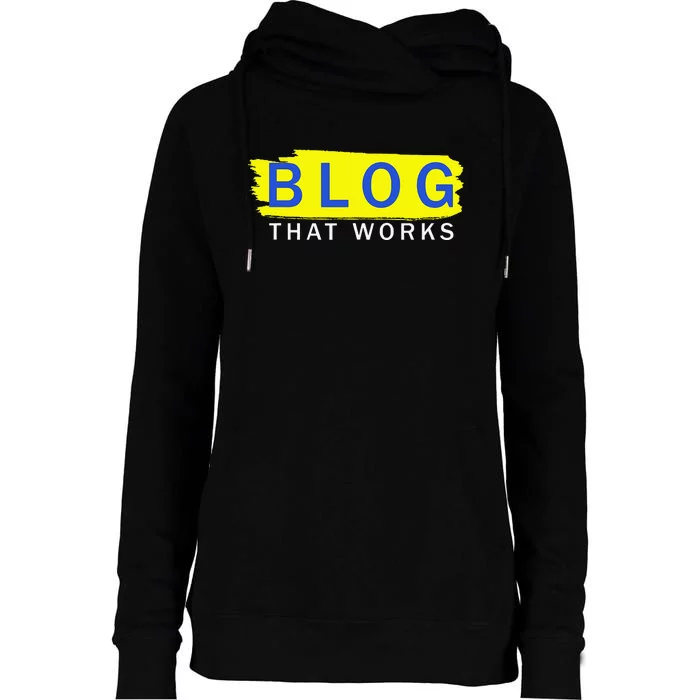 blog that works Womens Funnel Neck Pullover Hood