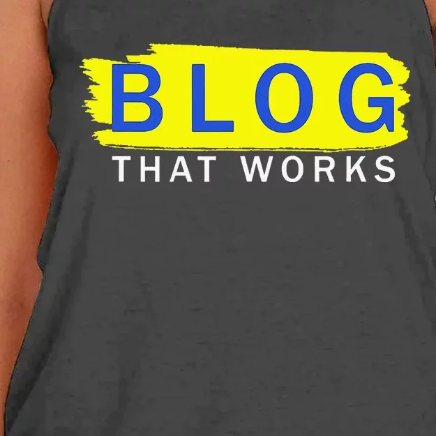 blog that works Women's Knotted Racerback Tank