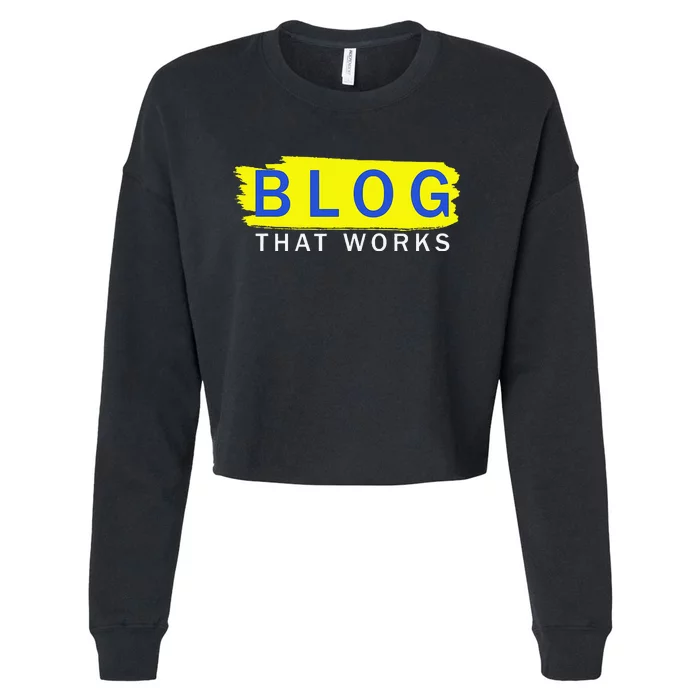 blog that works Cropped Pullover Crew