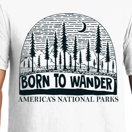 Born To Wander AmericaS National Parks Nature Pajama Set