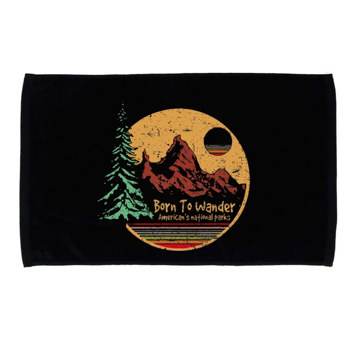 Born To Wander Americas National Parks Microfiber Hand Towel