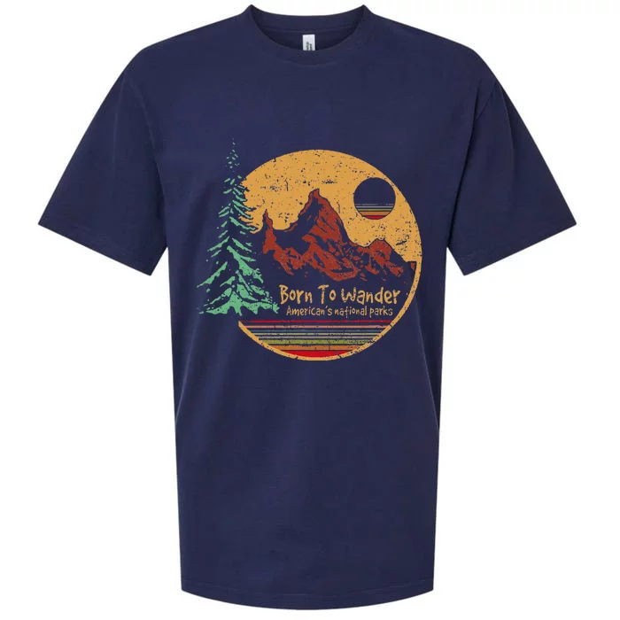 Born To Wander Americas National Parks Sueded Cloud Jersey T-Shirt