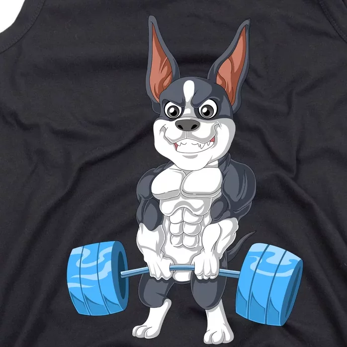 Boston Terrier Weightlifting Tank Top