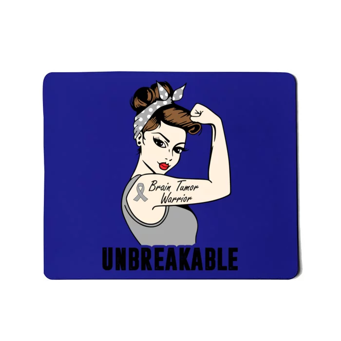 Brain Tumor Warrior Unbreakable Perfect Strong Cool Gift Mousepad