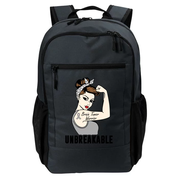 Brain Tumor Warrior Unbreakable Perfect Strong Cool Gift Daily Commute Backpack