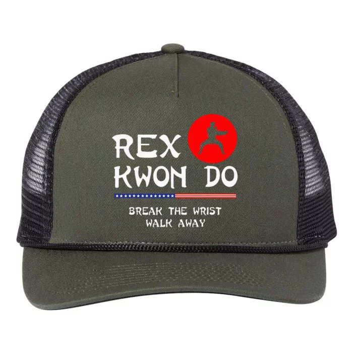 Break The Wrist Walk Away Rex Kwon Do Retro Rope Trucker Hat Cap