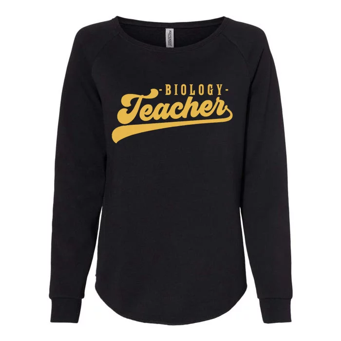 Biology Teacher Women Vintage Graphic Biology Teacher Womens California Wash Sweatshirt