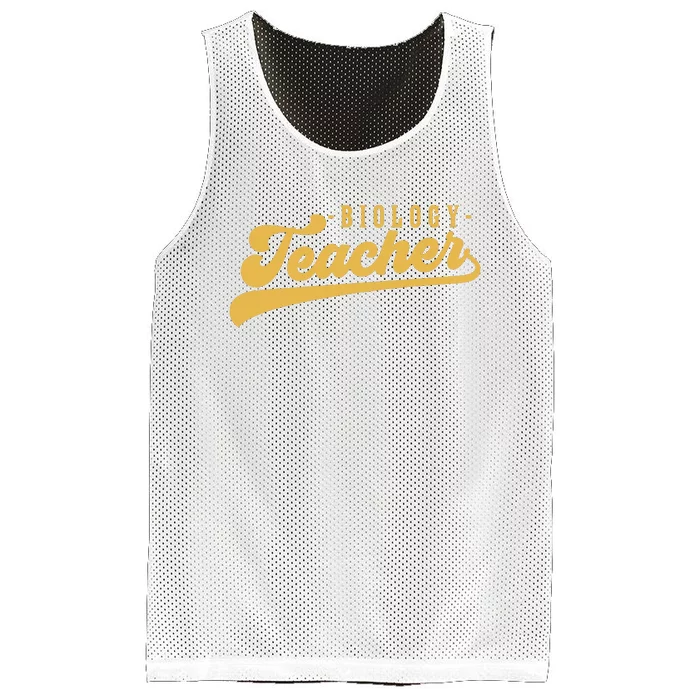 Biology Teacher Women Vintage Graphic Biology Teacher Mesh Reversible Basketball Jersey Tank