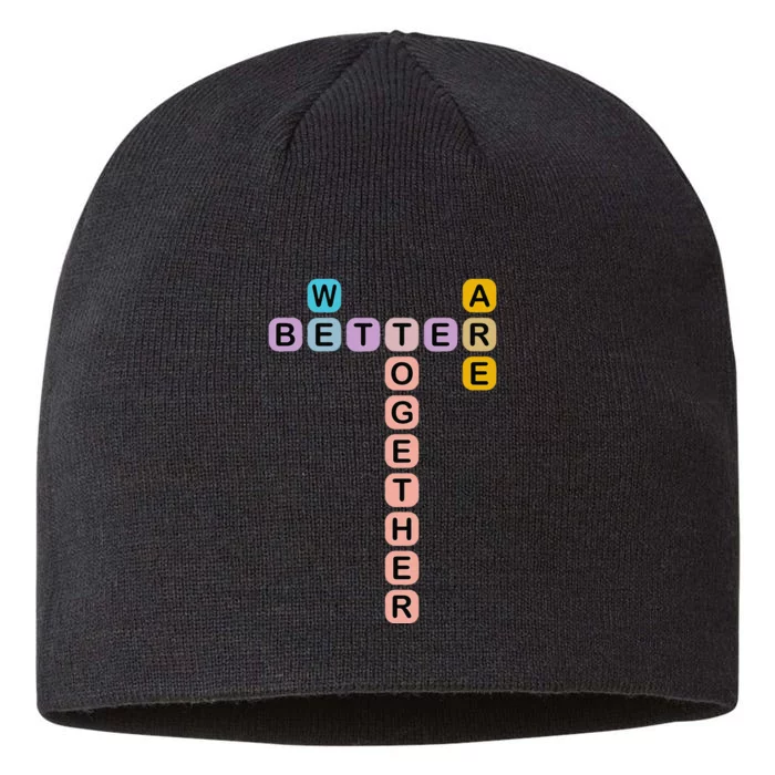 Better Together Words Game For Unity And Collaboration 8 1/2in Sustainable Knit Beanie