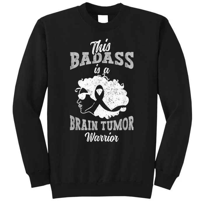 Brain Tumor Warrior Woman | Brain Cancer Awareness Sweatshirt