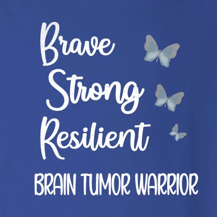 Brain Tumor Warrior Brain Cancer Awareness Gray Ribbon Funny Gift Toddler Long Sleeve Shirt