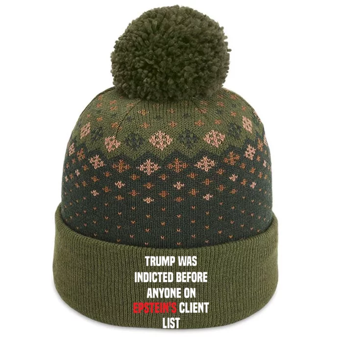 Bauman Trump Was Indicted Before Anyone On Epstein’S Client List The Baniff Cuffed Pom Beanie