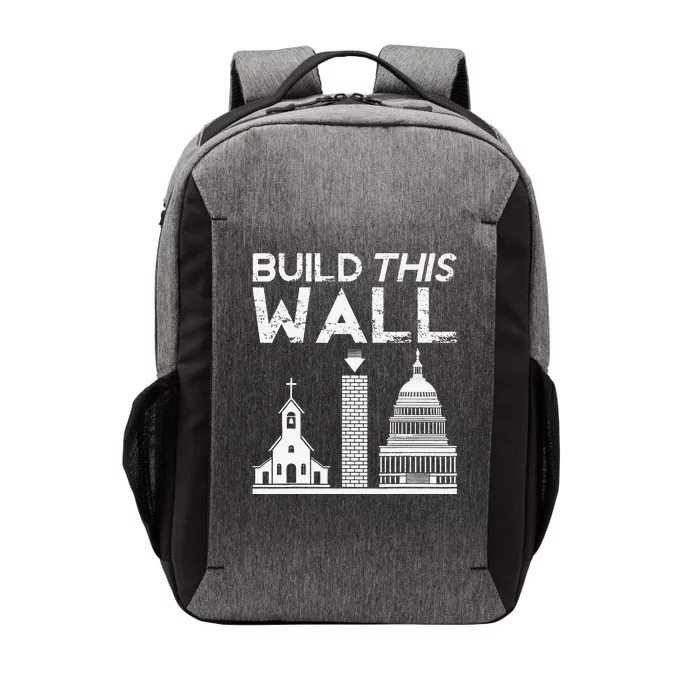 Build This Wall Separation Of Church And State USA Vector Backpack