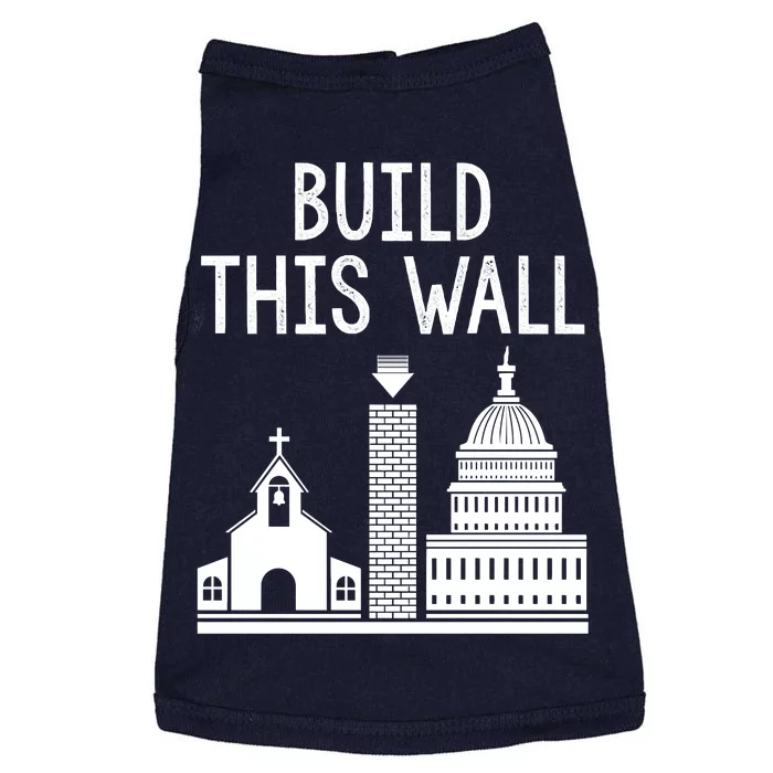 Build This Wall Ironic Separate Church And State Doggie Tank