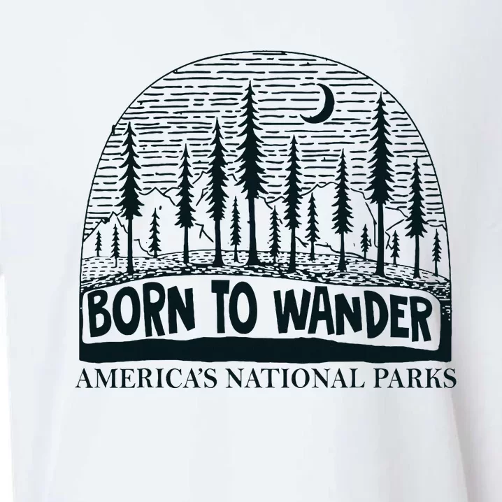 Born To Wander AmericaS National Parks Nature Sueded Cloud Jersey T-Shirt