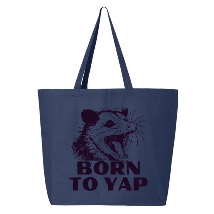 Born To Yap Funny Opossun Meme Awesome Possum Weird Gift 25L Jumbo Tote