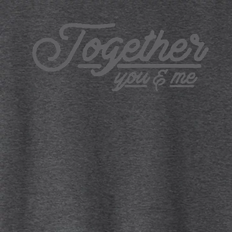 Beautiful Together You & Me Women's Crop Top Tee