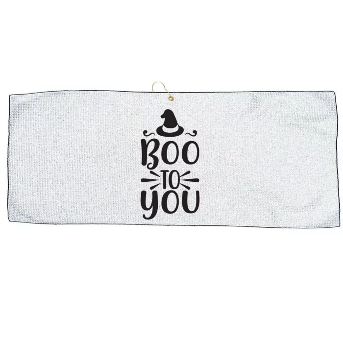 Boo To You Large Microfiber Waffle Golf Towel