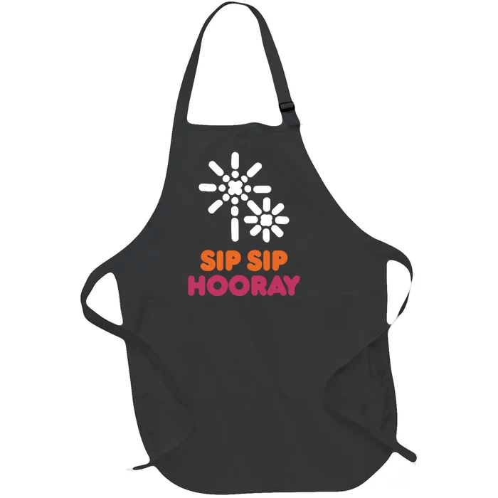 Better Than You Sip Sip Hooray Dunkin​ Full-Length Apron With Pocket