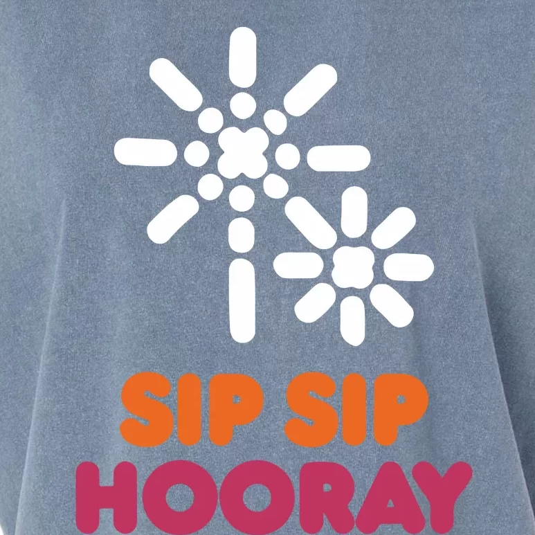 Better Than You Sip Sip Hooray Dunkin​ Garment-Dyed Women's Muscle Tee