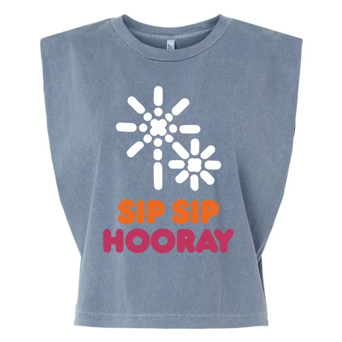 Better Than You Sip Sip Hooray Dunkin​ Garment-Dyed Women's Muscle Tee